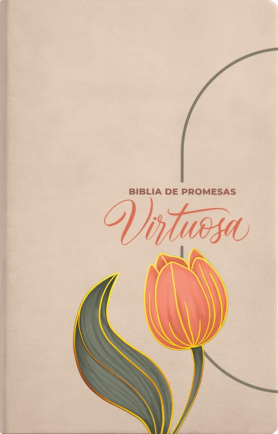 Biblia RVR1960 Virtuosa con 92 devocionales Piel especial crema LGig 13 pts
