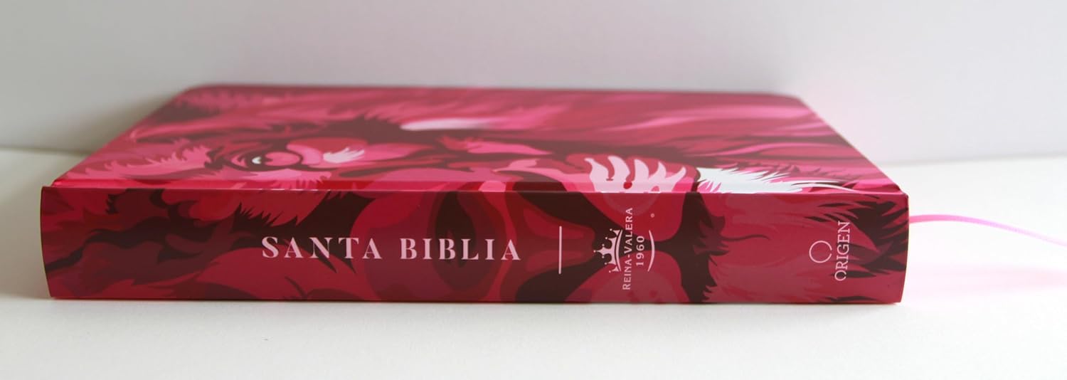 Biblia RVR1960 Leon de Juda rosada cto pintado tapa dura manual 10.5pt - Image 7