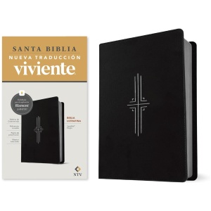 Biblia NTV Ultrafina con filament negro sim piel 8.75pt