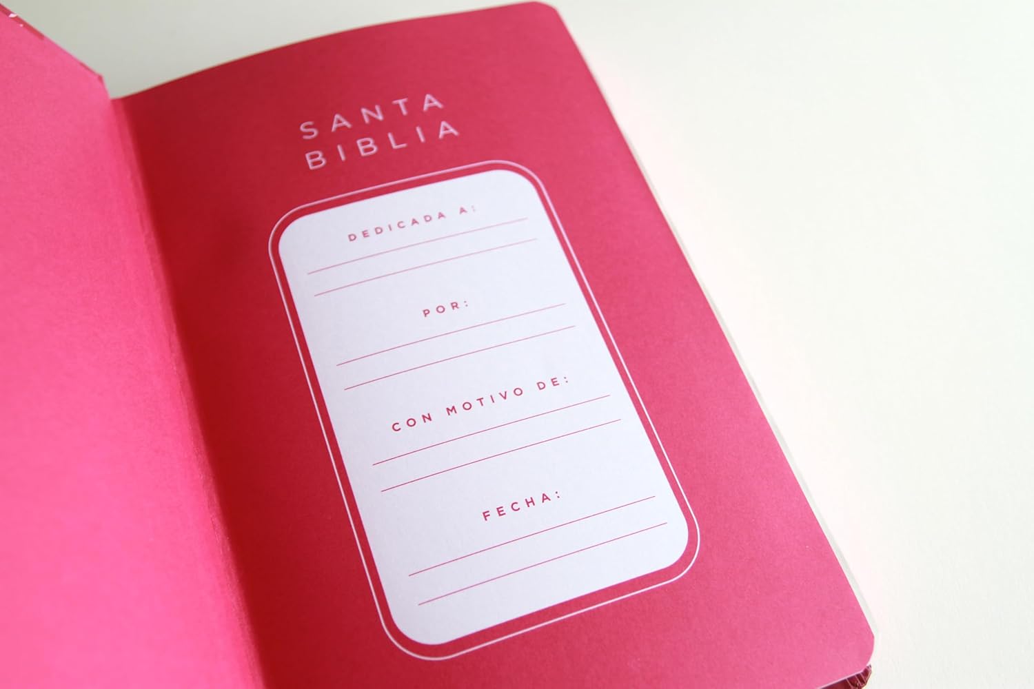 Biblia RVR1960 Leon de Juda rosada cto pintado tapa dura manual 10.5pt - Image 6