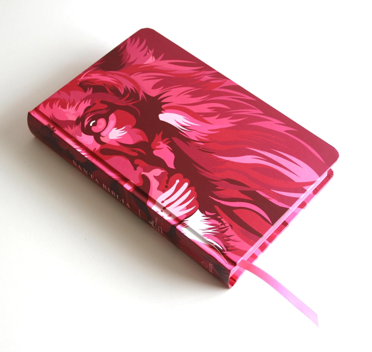 Biblia RVR1960 Leon de Juda rosada cto pintado tapa dura manual 10.5pt - Image 2