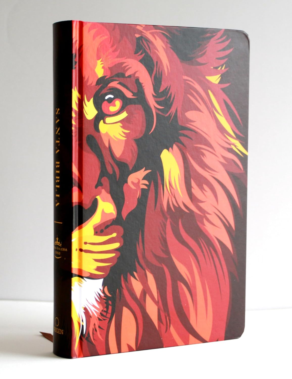 Biblia RVR1960 León de Judá marrón cto pintado tapa dura manual 10.5pt - Image 3