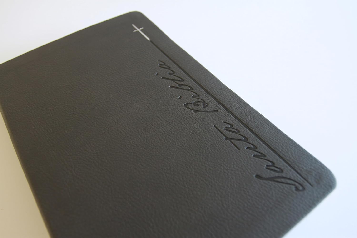 Biblia RVR1960 letra gigante gris cto pintado im piel manual 14pt - Image 7