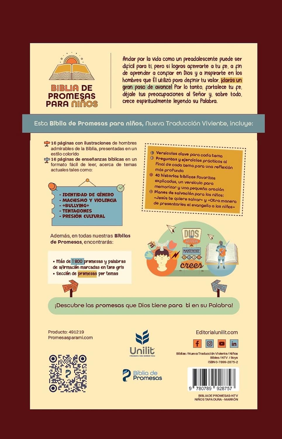 Biblia NTV de promesas para niños tapa dura 12.5 pts - Image 2