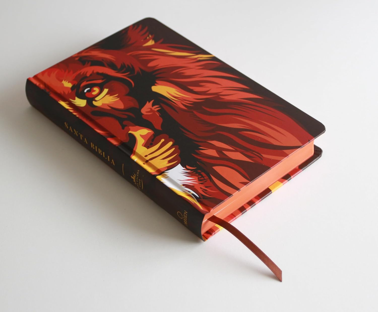 Biblia RVR1960 León de Judá marrón cto pintado tapa dura manual 10.5pt - Image 5