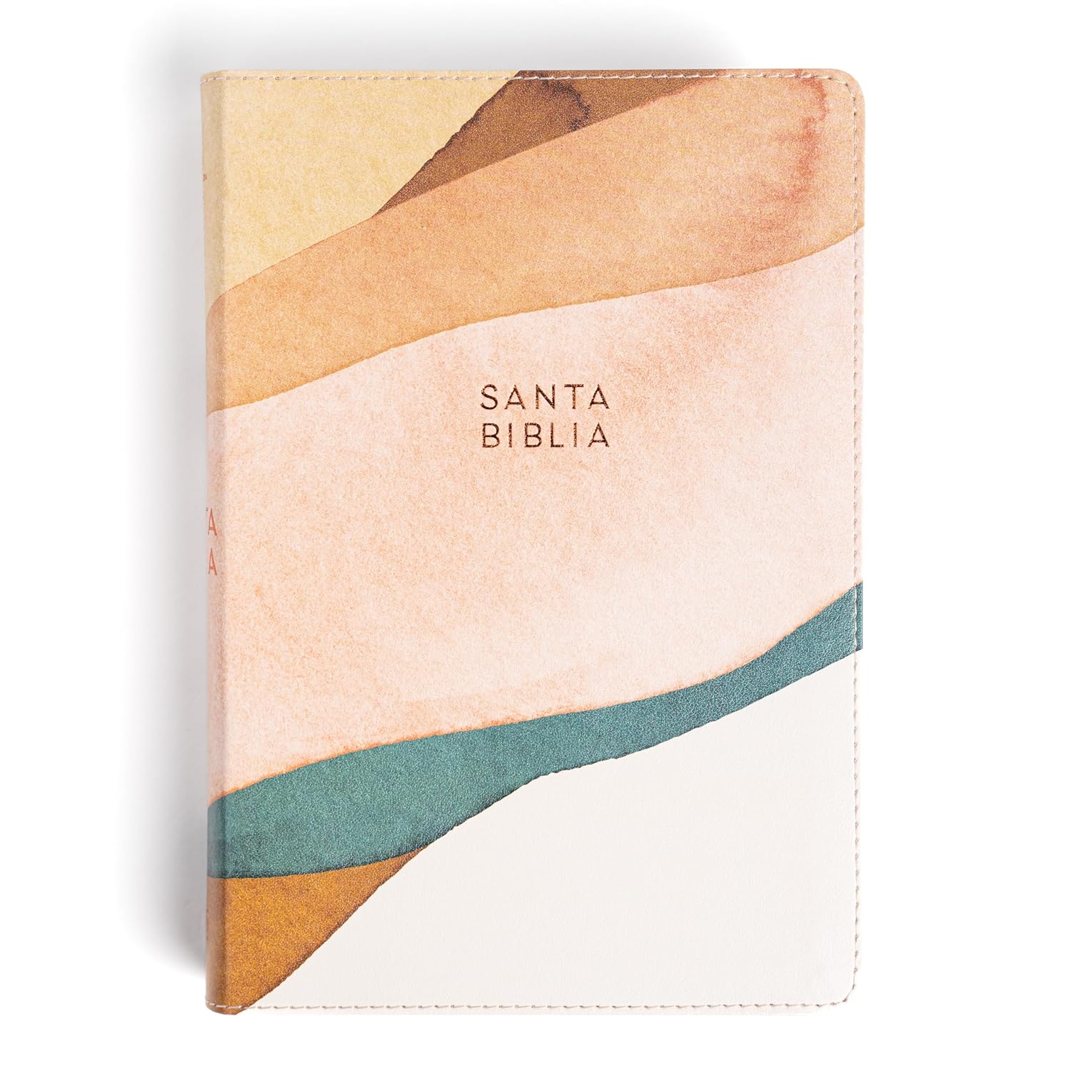 Biblia RVR1960 letra grande ed esp acuarela im piel manual 12pt