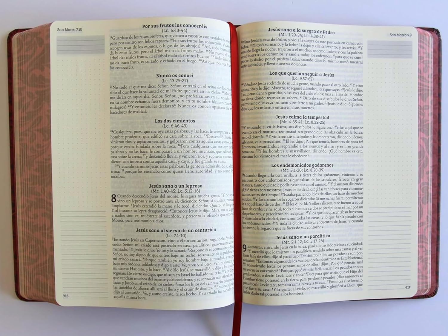 Biblia RVR1960 Apuntes vino cto pintado tapa dura manual 11pt - Image 3