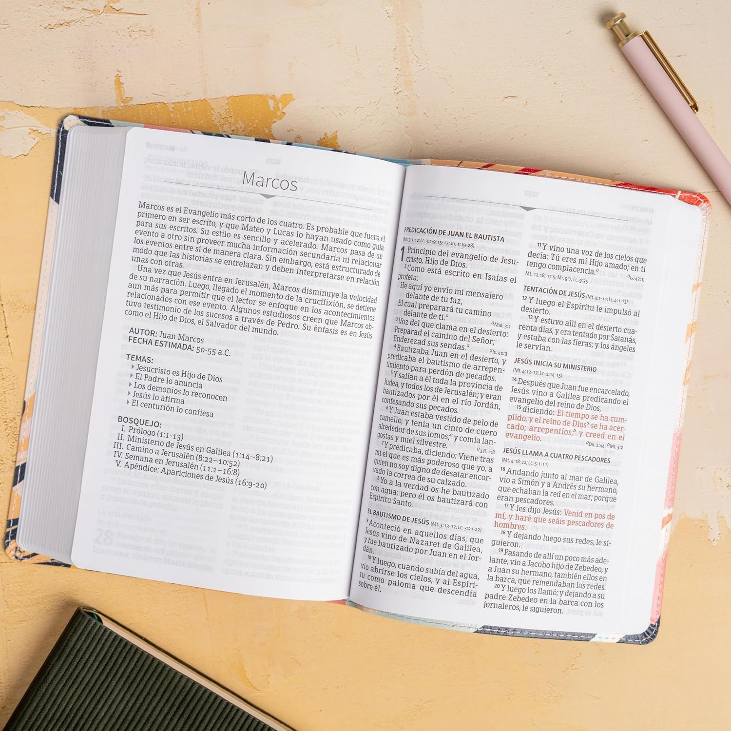 Biblia RVR1960 letra grande ed esp multicolor im piel manual 12pt - Image 5