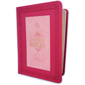 Biblia RVR1960 frame rosa/rosa im piel chica 12pt