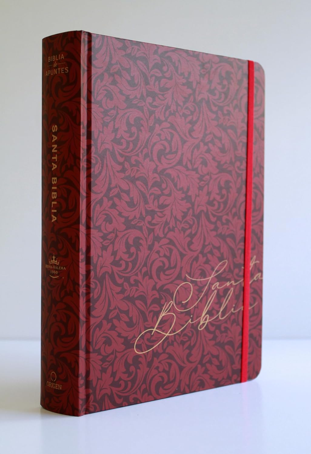Biblia RVR1960 Apuntes vino cto pintado tapa dura manual 11pt