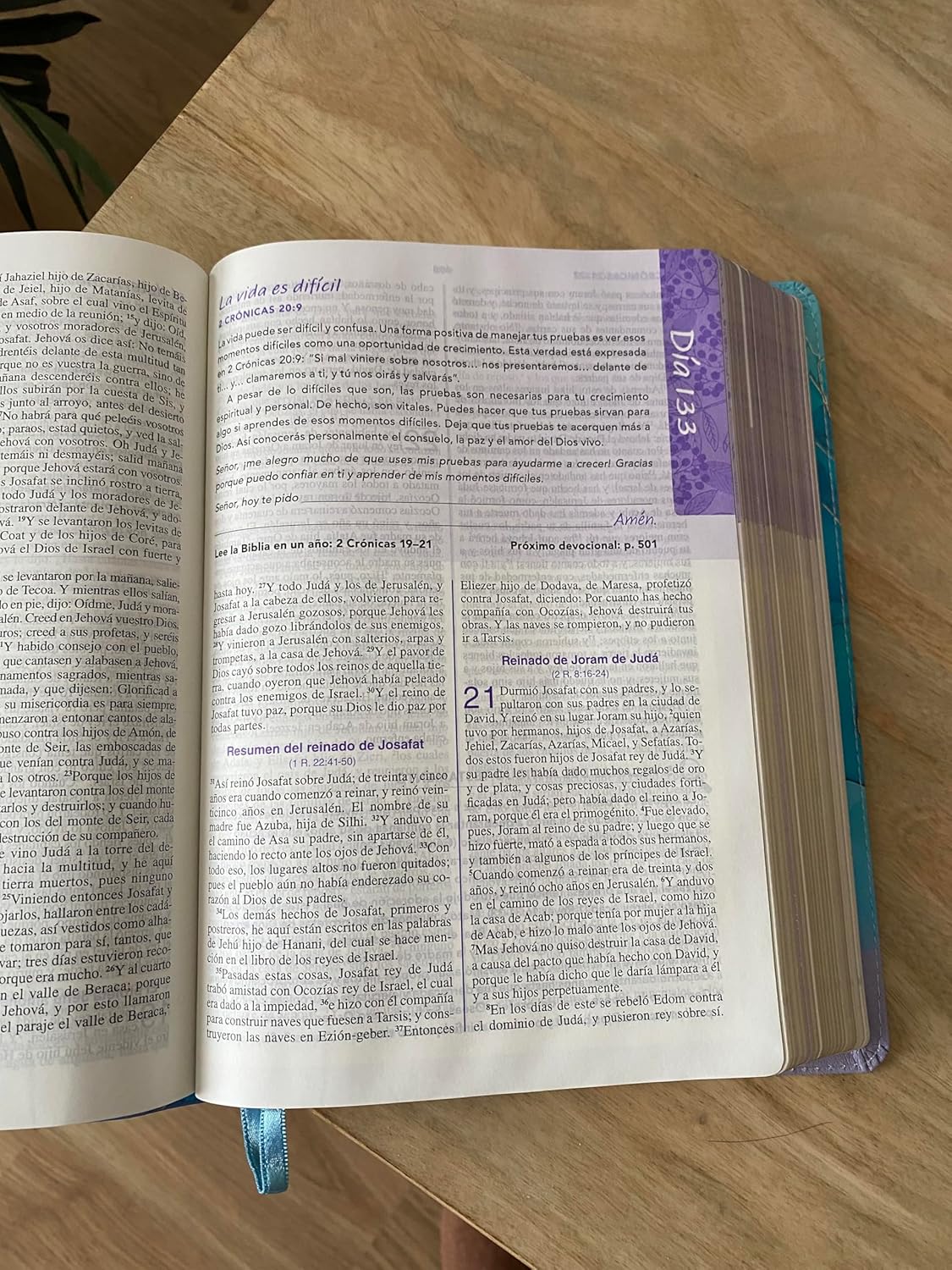 Biblia RVR1960 de una joven conforme al corazon de Dios edicion brisa