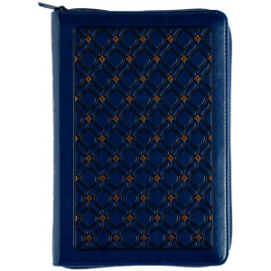 Biblia RVR1960 letra grande azul marino ed 2025 im piel índice cierre manual 12pt