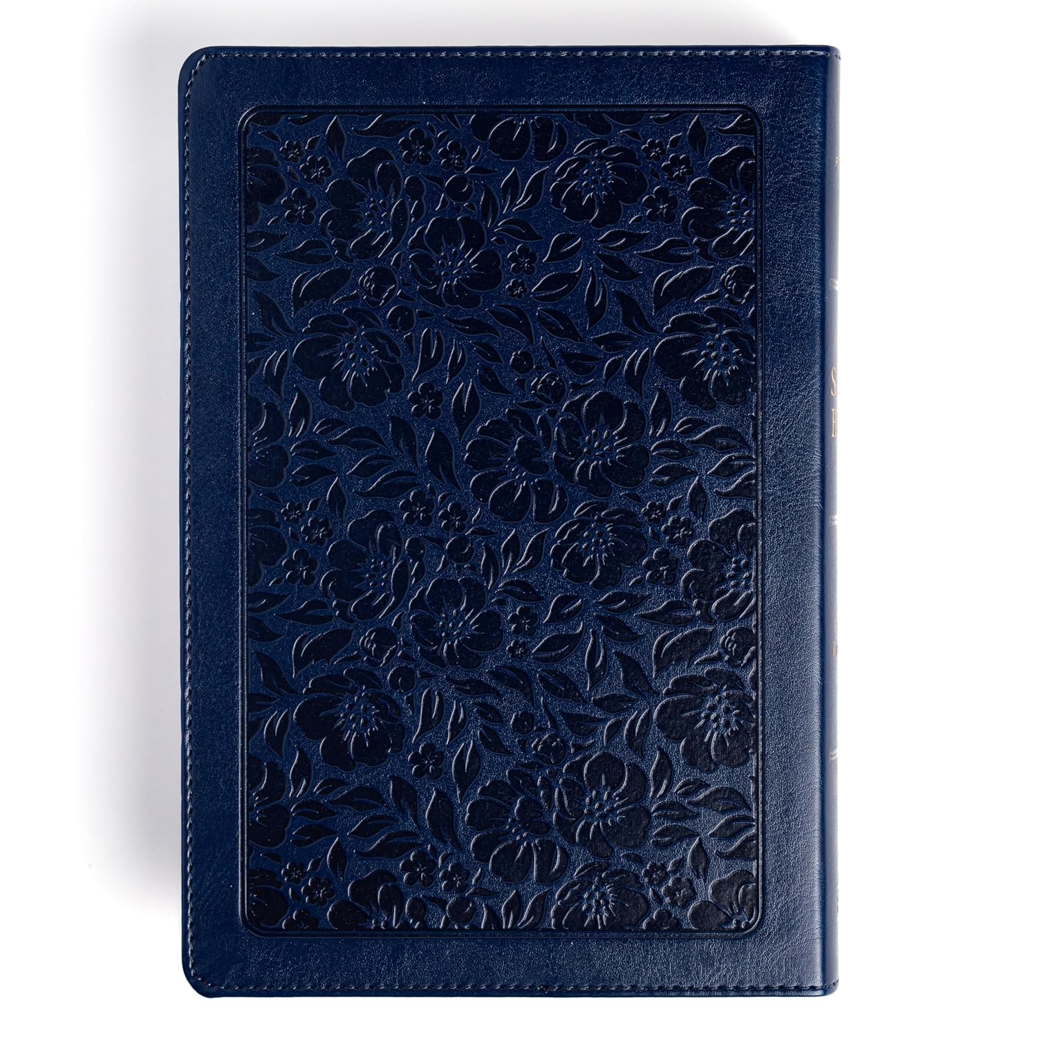 Biblia RVR1960 letra grande ed esp azul marino im piel manual 12pt