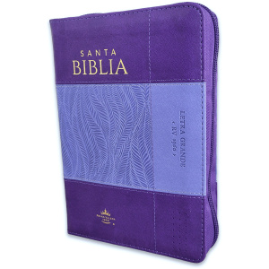 Biblia RVR1960 iconic bicoco lila/lila im piel índice cierre chica 12pt
