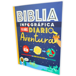 Biblia infografica para niños, diario aventura
