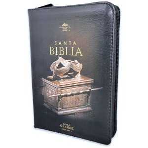 Biblia RVR1960 fortaleza arca alianza im piel índice cierre CH 10pt