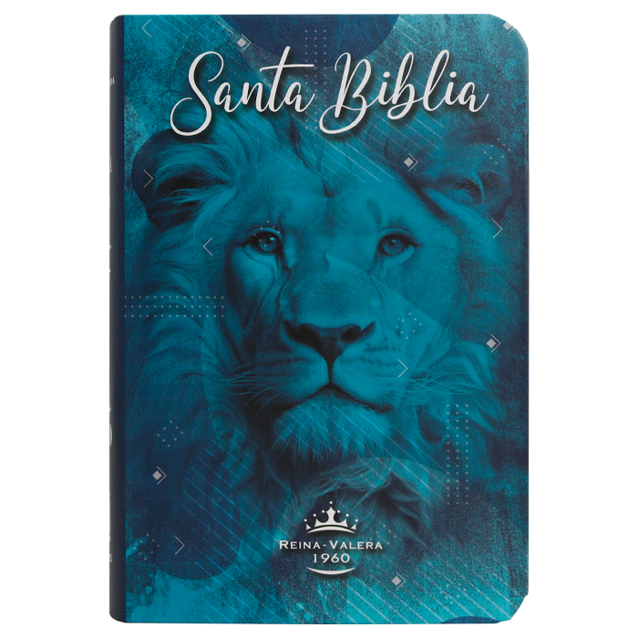 Biblia RVR1960 mini bolsillo semiflexible leon azul 7pt RVR.11ePJR-GPR:16 - Image 3
