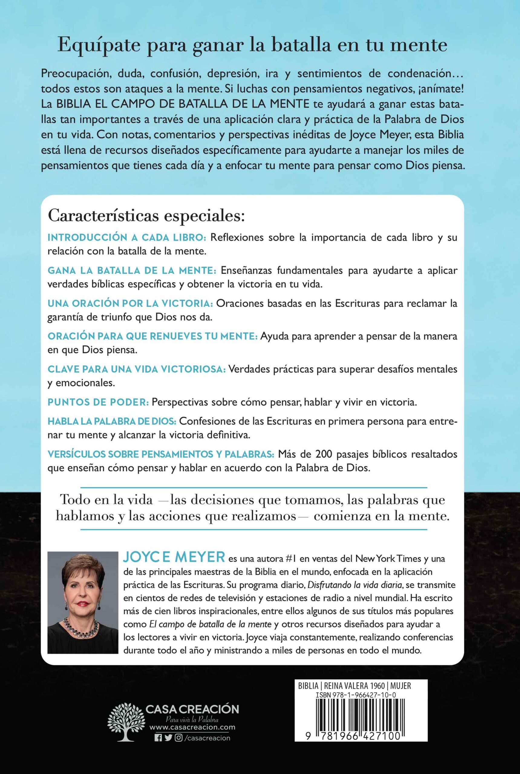 Biblia RVR1960 El Campo de batalla de la mente tapa dura - Image 2