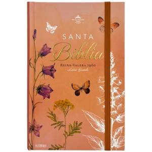 Biblia RVR1960 Primavera Coral tapa dura manual 12.5pt