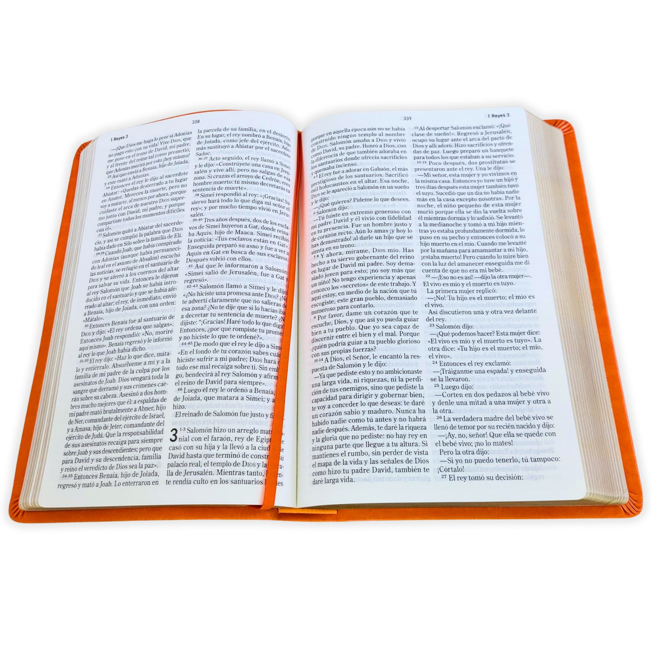 Biblia El Mensaje naranja im piel manual 9pt