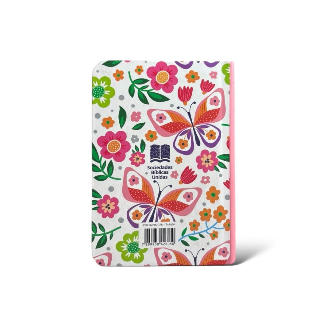 Biblia RVR1960 mini bolsillo semiflexible mariposas 7pt RVR.11ePJR-GPR:10 - Image 2