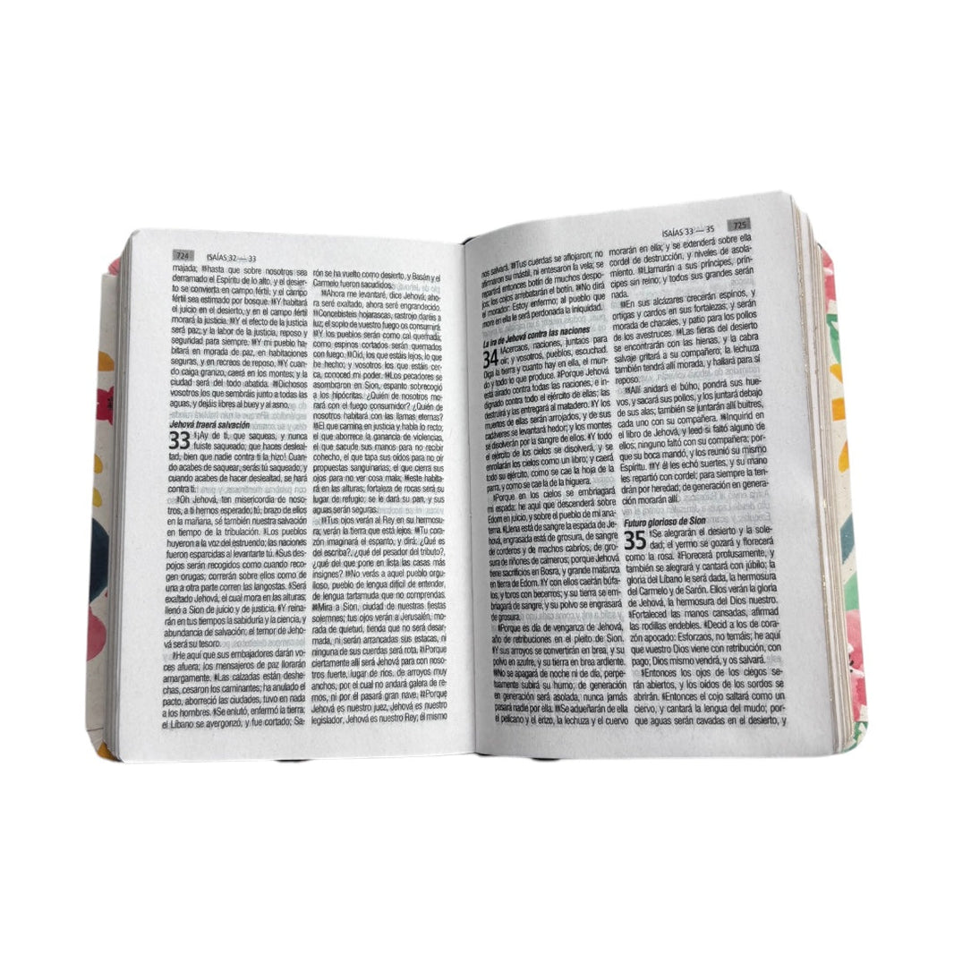 Biblia RVR1960 mini bolsillo semiflexible mariposas 7pt RVR.11ePJR-GPR:10 - Image 4