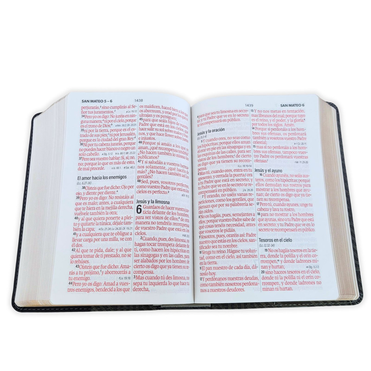 Biblia RVR1960 Bicolor negro/gris im piel concordancia manual 12pt