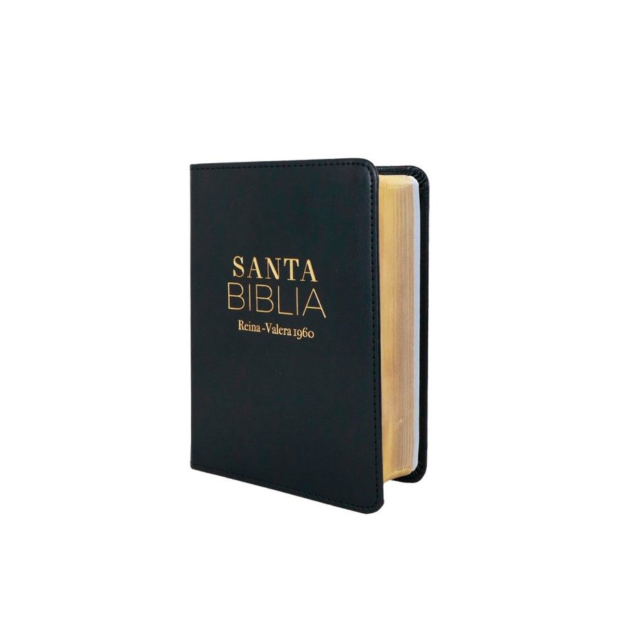 Biblia RVR1960 Clasica negro im piel bolsillo 8.5pt 025c PJR