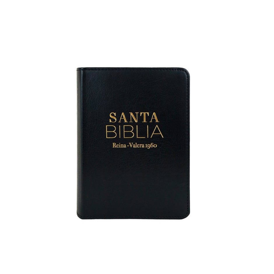 Biblia RVR1960 Clasica negro im piel bolsillo 8.5pt 025c PJR