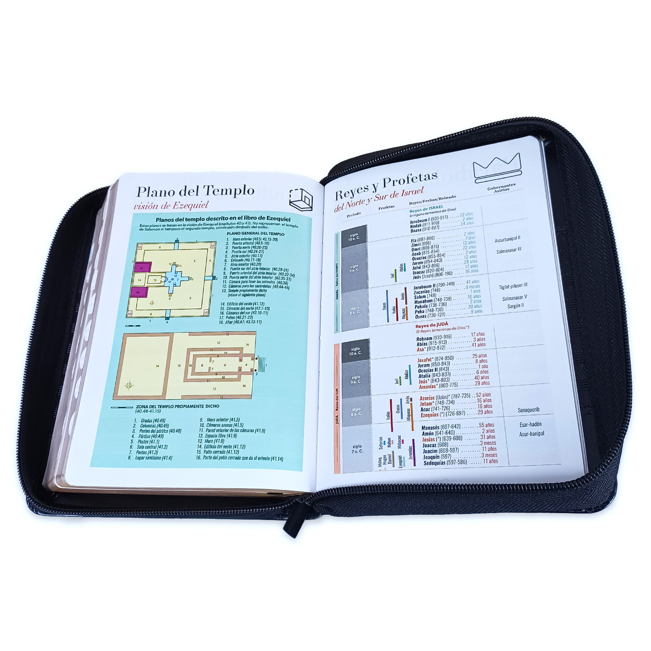 Biblia RVR1960 Clasica negro im piel cierre índice compacta 11pt