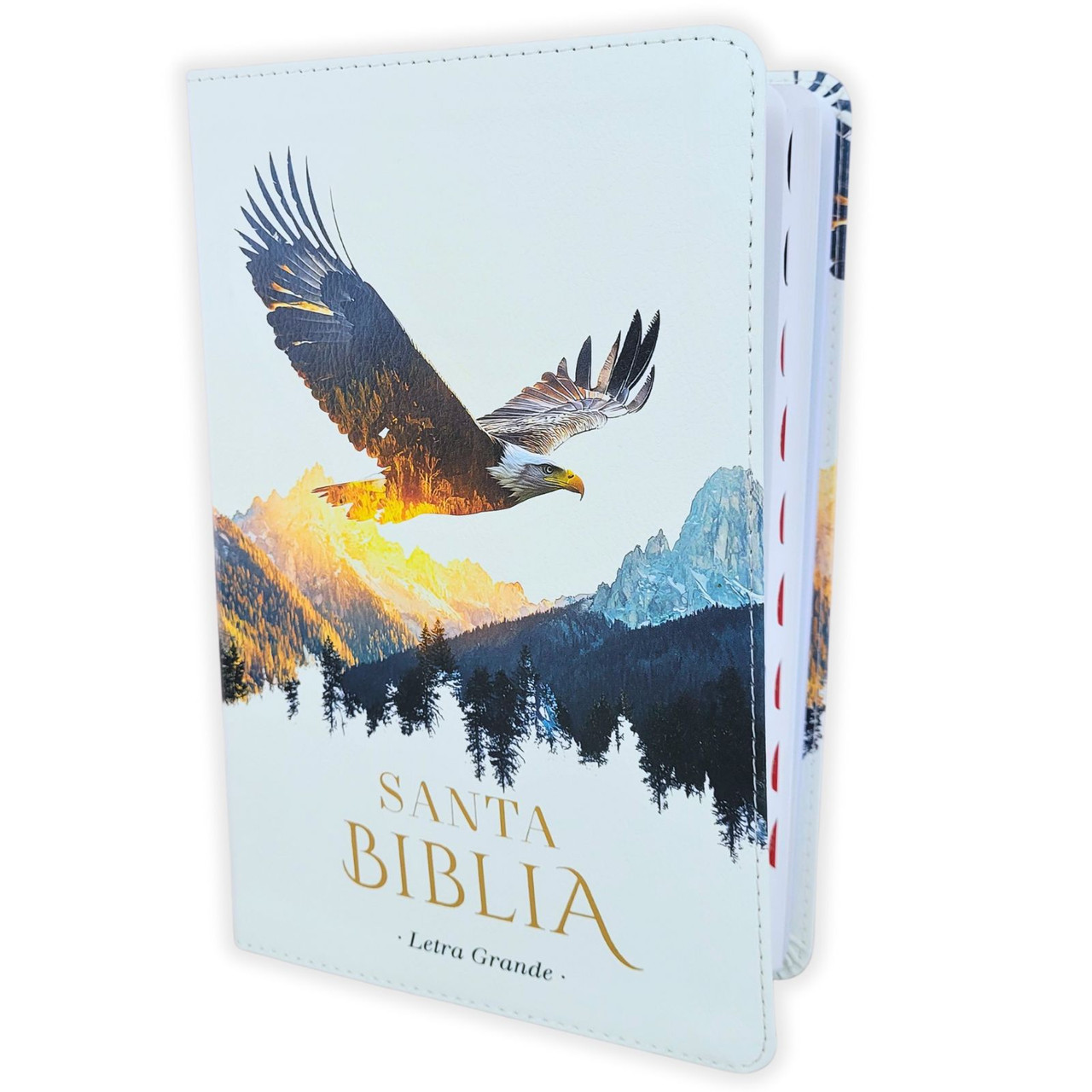 Biblia RVR1960 Coleccion supreme blanco aguila im piel índice CON C 12.5pt