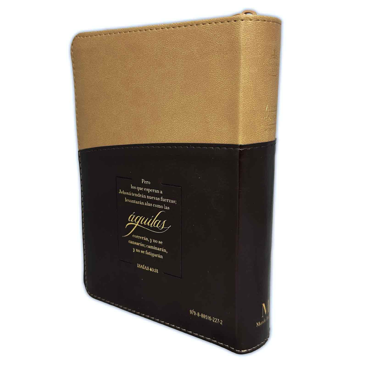 Biblia RVR1960 Expresate aguila cafe im piel cierre índice chica 11pt