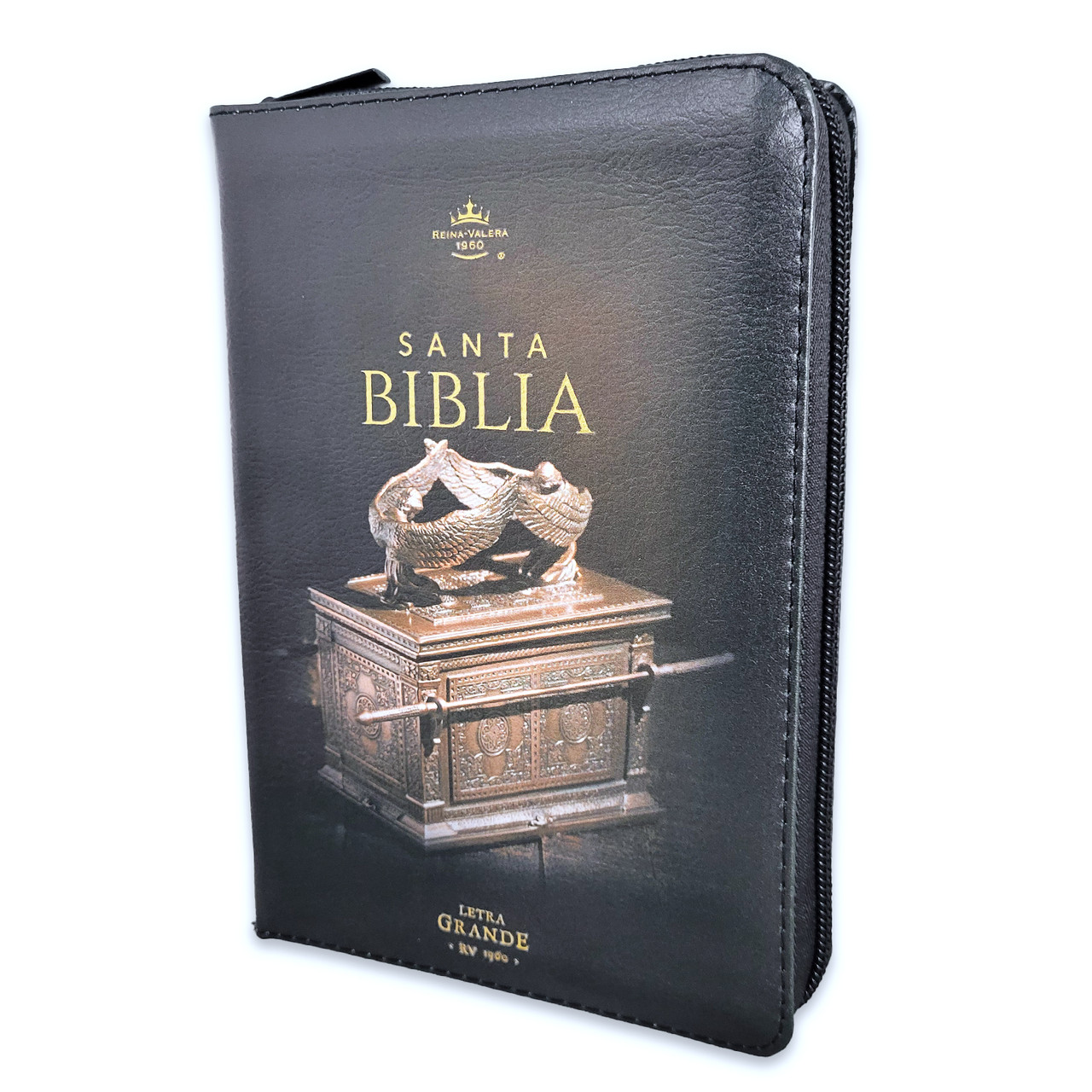 Biblia RVR1960 fortaleza arca alianza im piel índice cierre CH 10pt