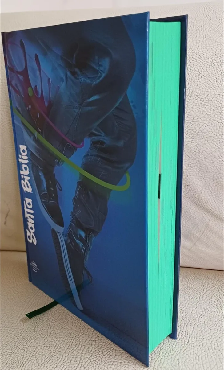 Biblia RVR1960 Fuente de Bendiciones jóvenes azul 8pt RVR.63uecFBPJr