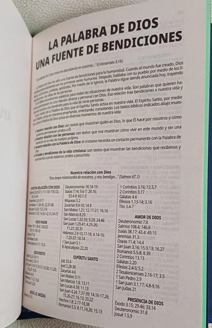 Biblia RVR1960 Fuente de Bendiciones jóvenes azul 8pt RVR.63uecFBPJr