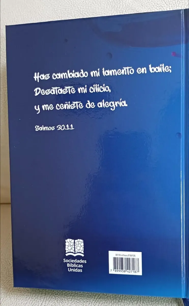 Biblia RVR1960 Fuente de Bendiciones jóvenes azul 8pt RVR.63uecFBPJr