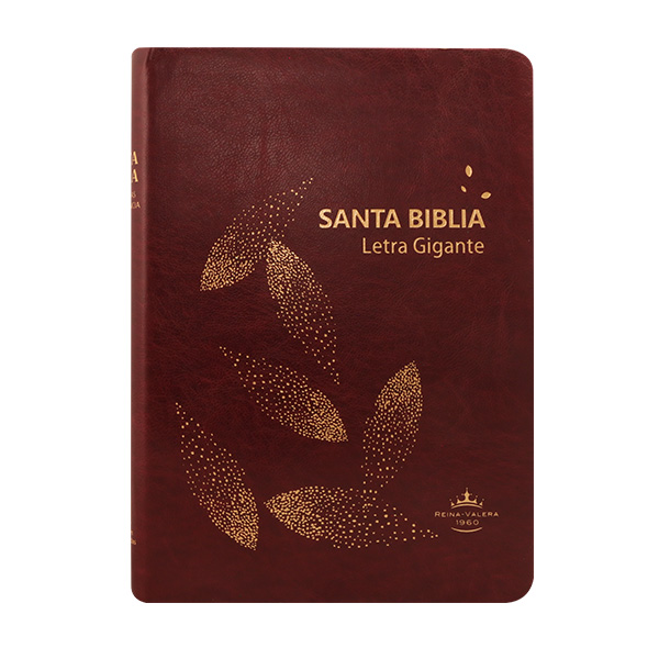 Biblia RVR1960 grande l gte vino hojas RVR085cLGIPJR AZ