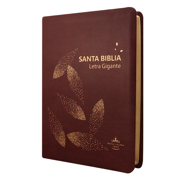 Biblia RVR1960 grande l gte vino hojas RVR085cLGIPJR AZ