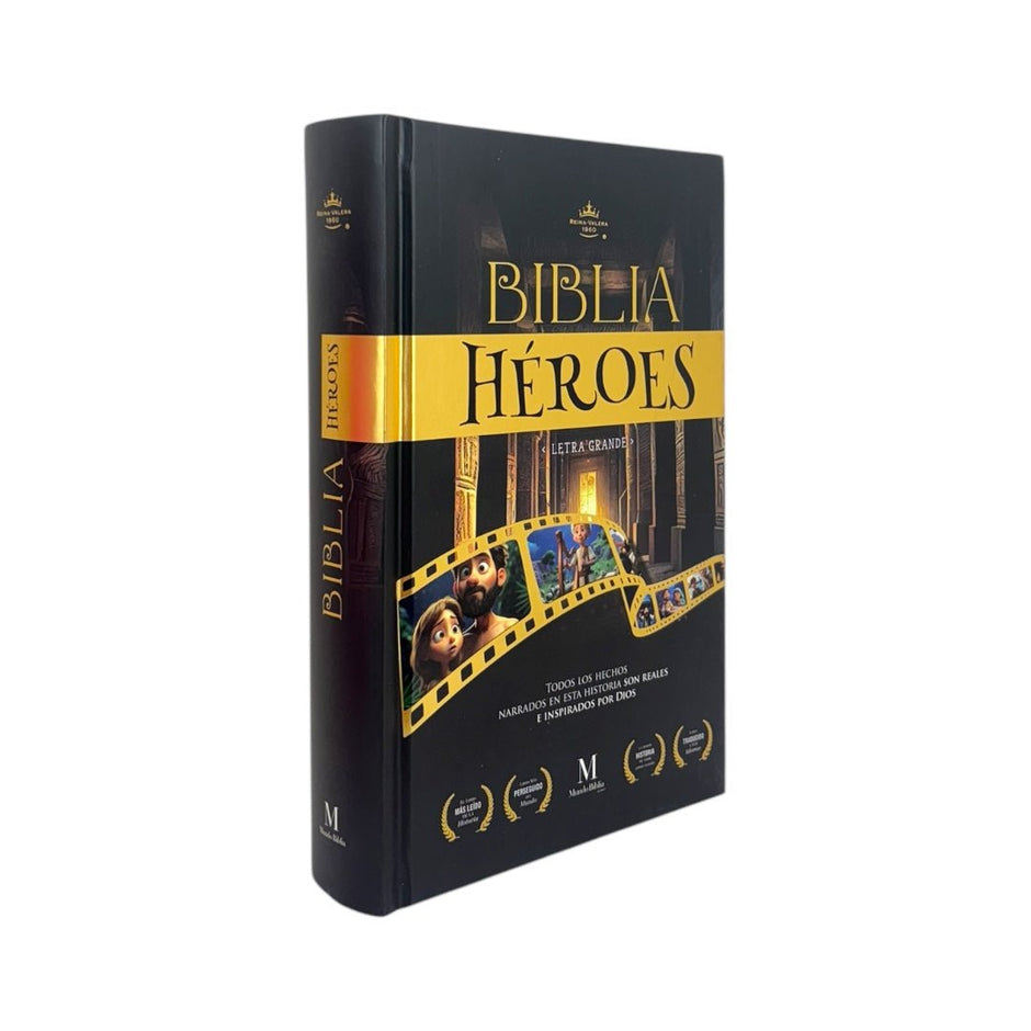 Biblia RVR1960 Heroes rosa tapa dura manual 12.5pt