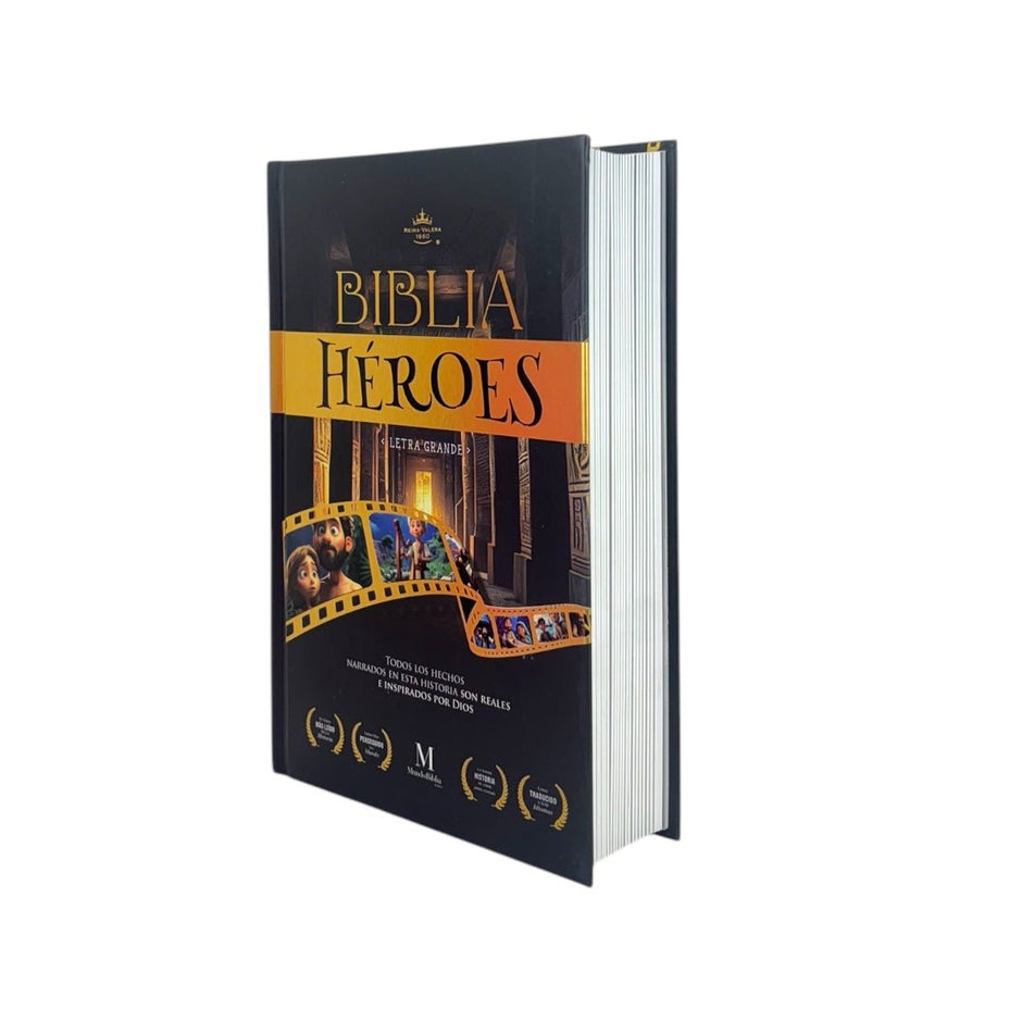 Biblia RVR1960 Heroes rosa tapa dura manual 12.5pt