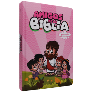 Biblia RVR1960 Infantil amigos de la Biblia rosa 12pt RVR063cLGPJR-MAY