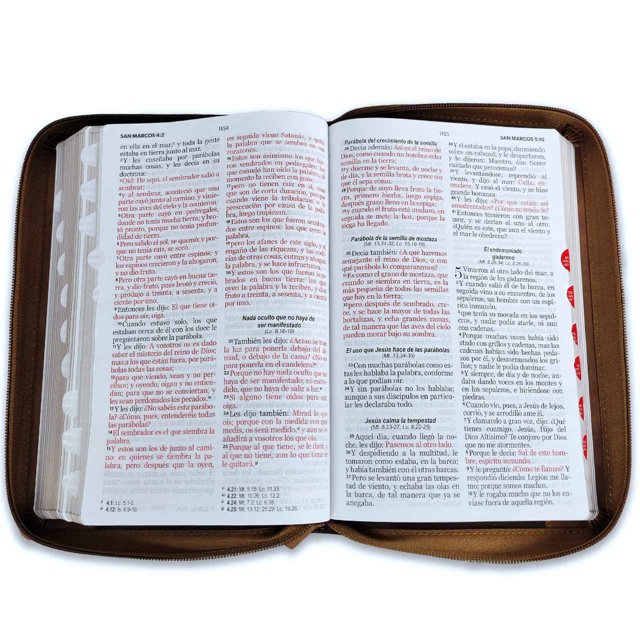 Biblia RVR1960 Inspiracion aguila café im piel cierre índice TM 12.5pt