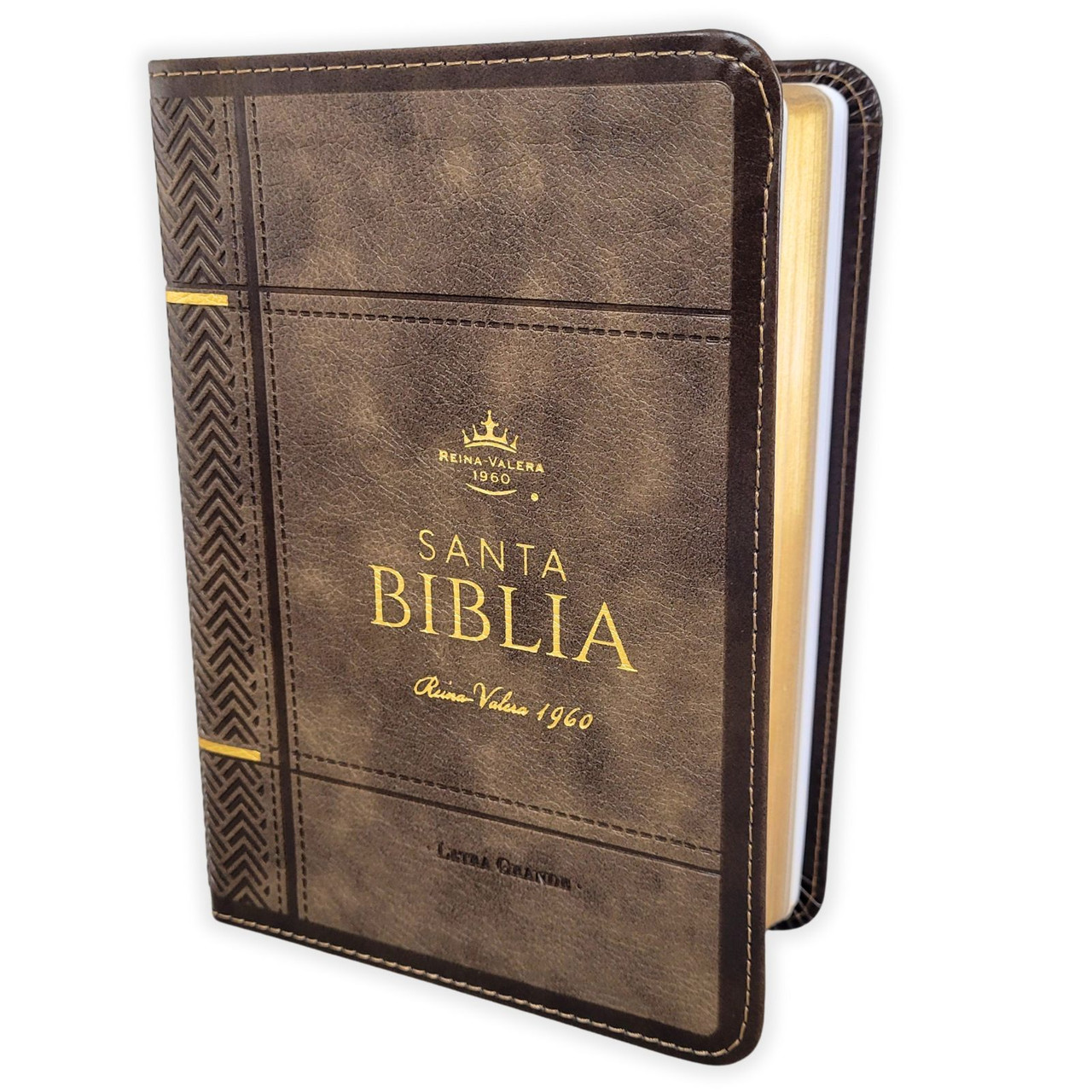 Biblia RVR1960 Neoclassic mokka canto dorado im piel CON C TM 12pt