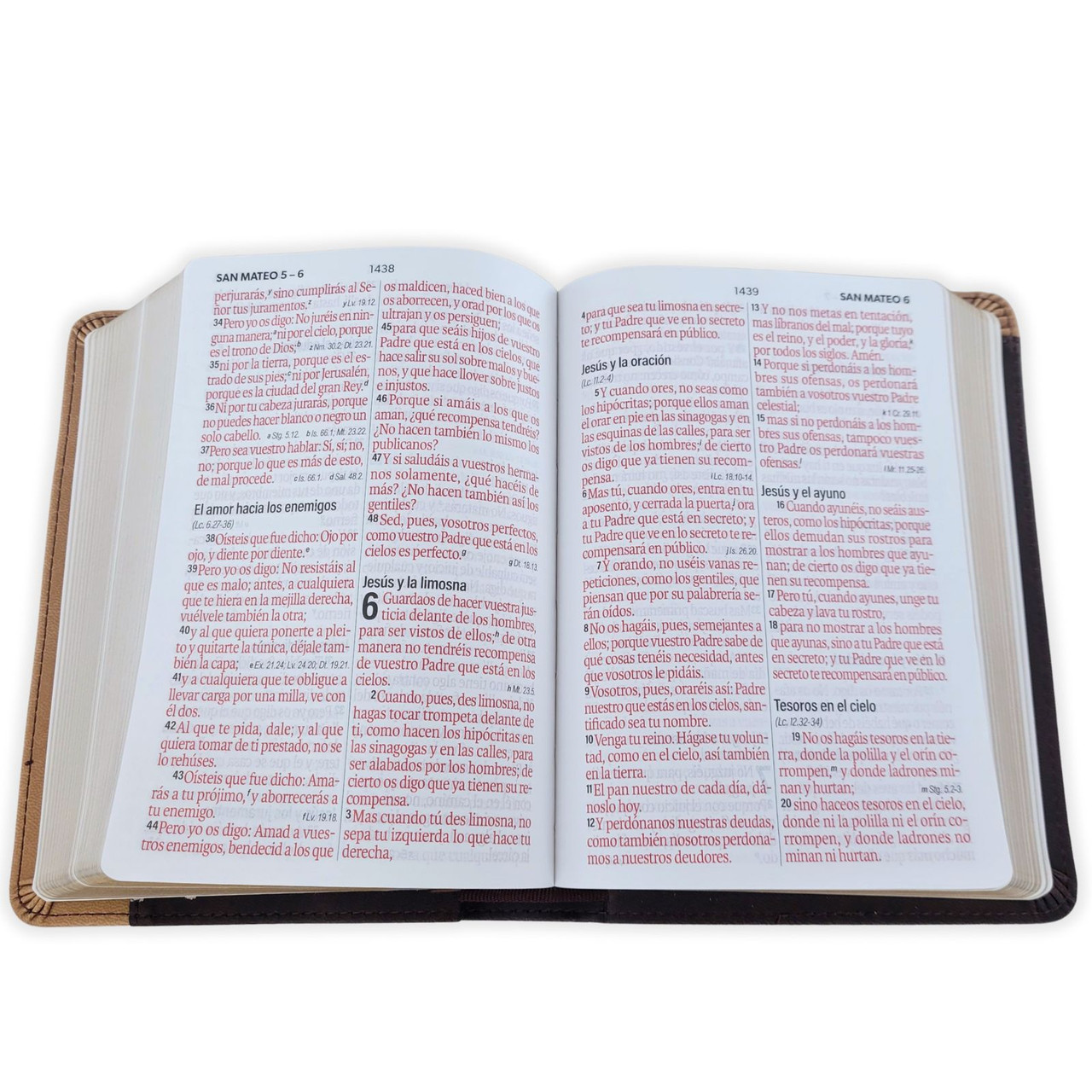 Biblia RVR1960 Neoclassic negro canto dorado im piel concordancia manual 12pt