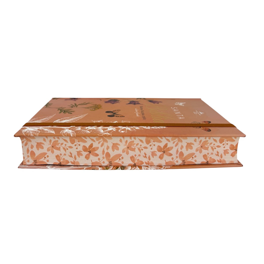 Biblia RVR1960 Primavera Coral tapa dura manual 12.5pt