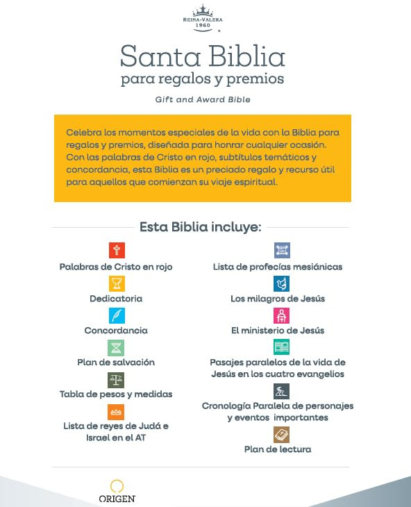 Biblia RVR1960 Regalos y premios rosa IP TM 8pt