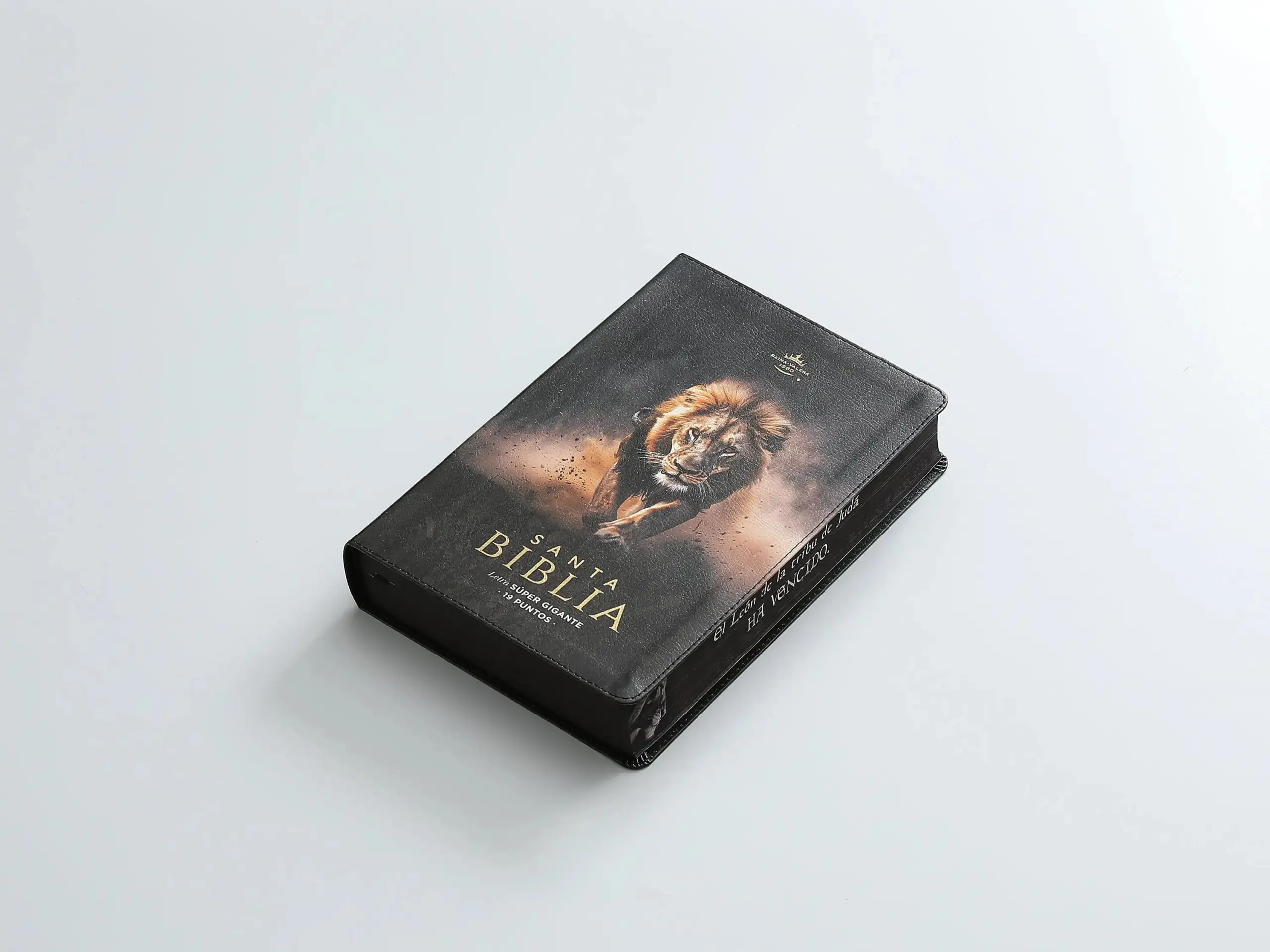 Biblia RVR1960 Sabiduria sup gig leon Juda cto pintado im piel TG 19pt