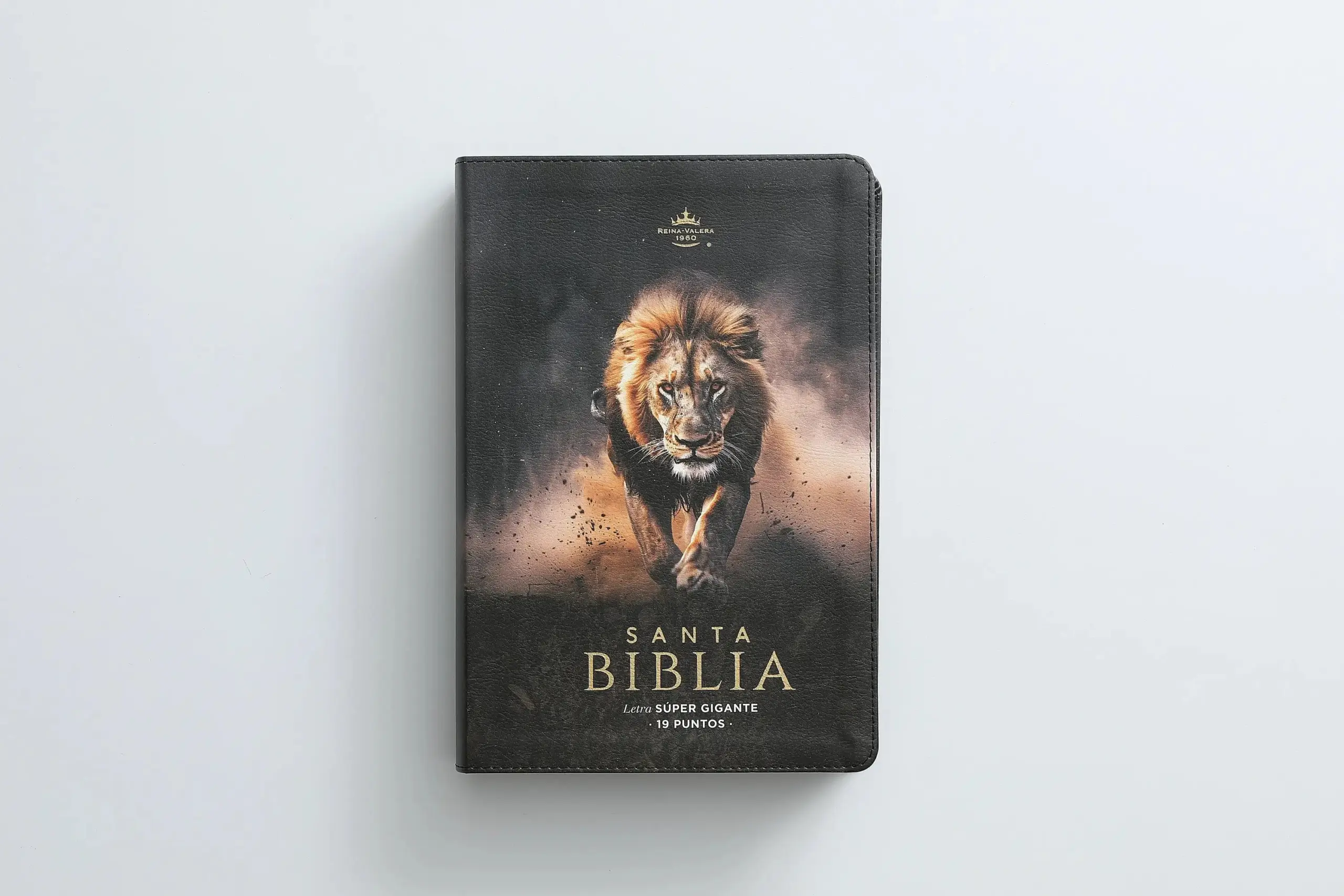 Biblia RVR1960 Sabiduria sup gig leon Juda cto pintado im piel TG 19pt