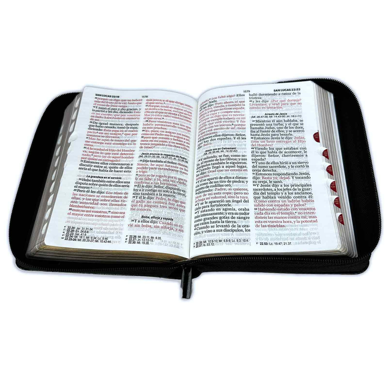 Biblia RVR6190 Expresate espada negro im piel cierre índice CH 11pt LG PJR