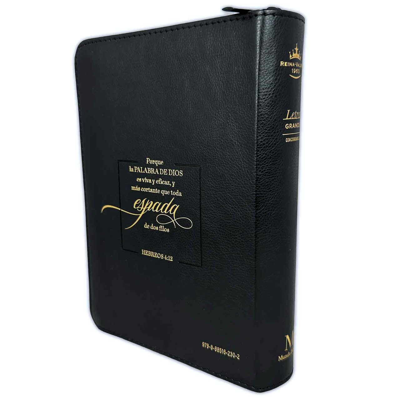 Biblia RVR6190 Expresate espada negro im piel cierre índice CH 11pt LG PJR